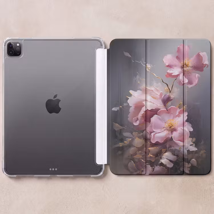 iPad-Hülle - Blumen - Rosa - Stillleben - Kunst — 6
