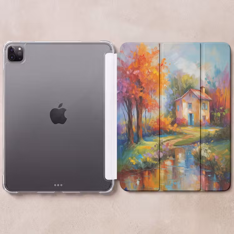 iPad-Hülle - Landschaft - Farbenfroh - Ölgemälde - Kunst — 6