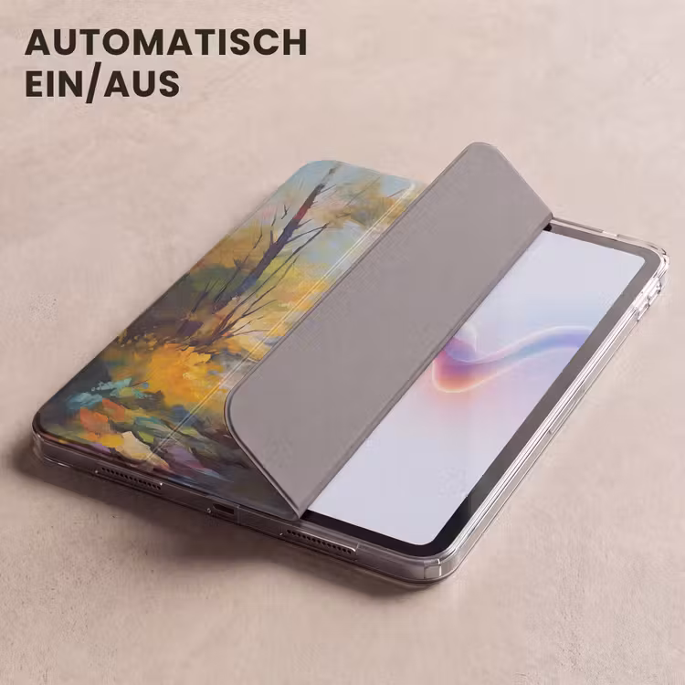 iPad-Hülle - Landschaft - Ölgemälde - Fluss - Farbenfroh — 5