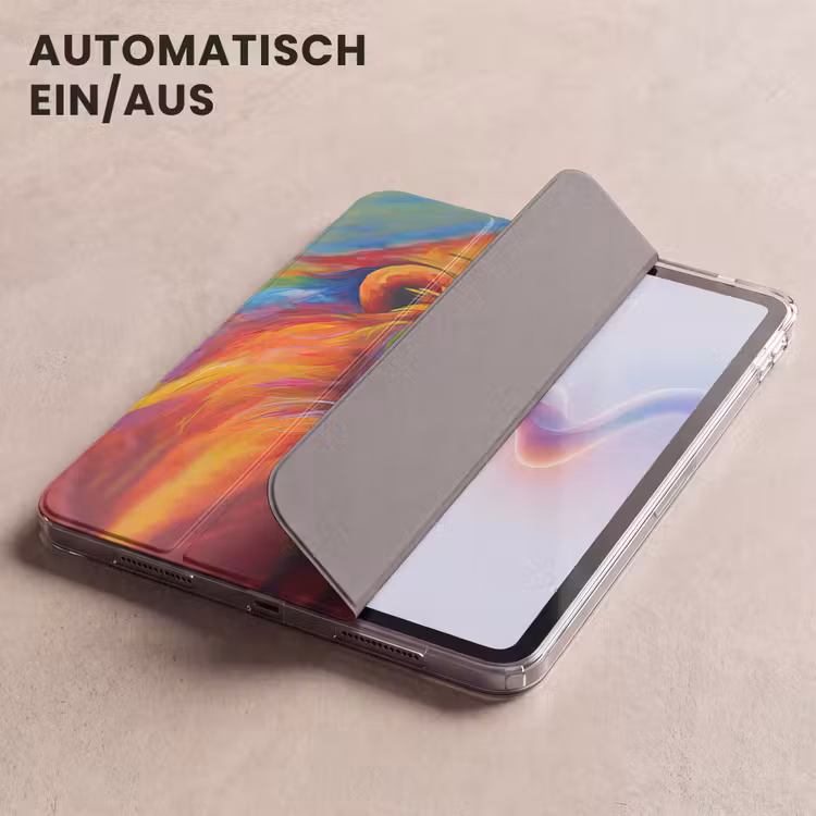 iPad-Hülle - Löwe - Tiere - Ölfarbe - Regenbogen — 5