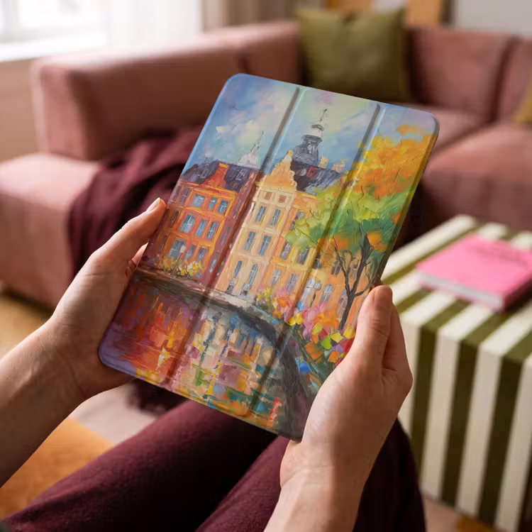 iPad-Hülle - Ölgemälde - Amsterdam - Kunst - Farbenfroh — 4