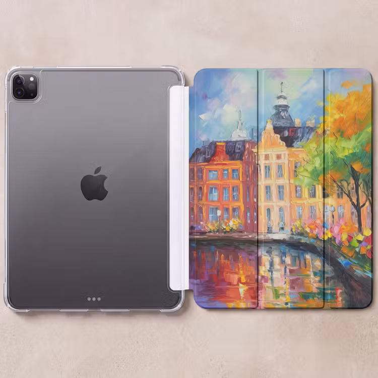 iPad-Hülle - Ölgemälde - Amsterdam - Kunst - Farbenfroh — 6