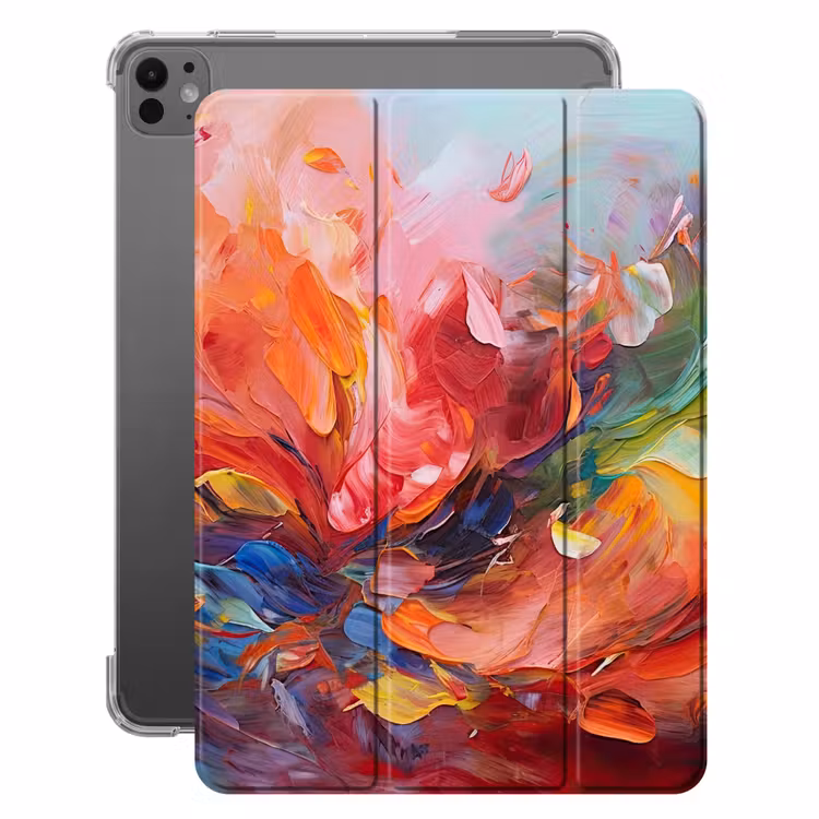 iPad-Hülle - Ölgemälde - Kunst - Abstrakt - Farbenfroh — 1
