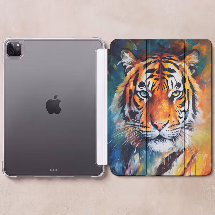 iPad-Hülle - Tiger - Tiere - Ölgemälde - Kunst — 6