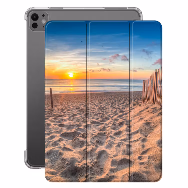 iPad-Hülle - Duinen - Zonsondergang - Strand - Zee - Horizon — 1