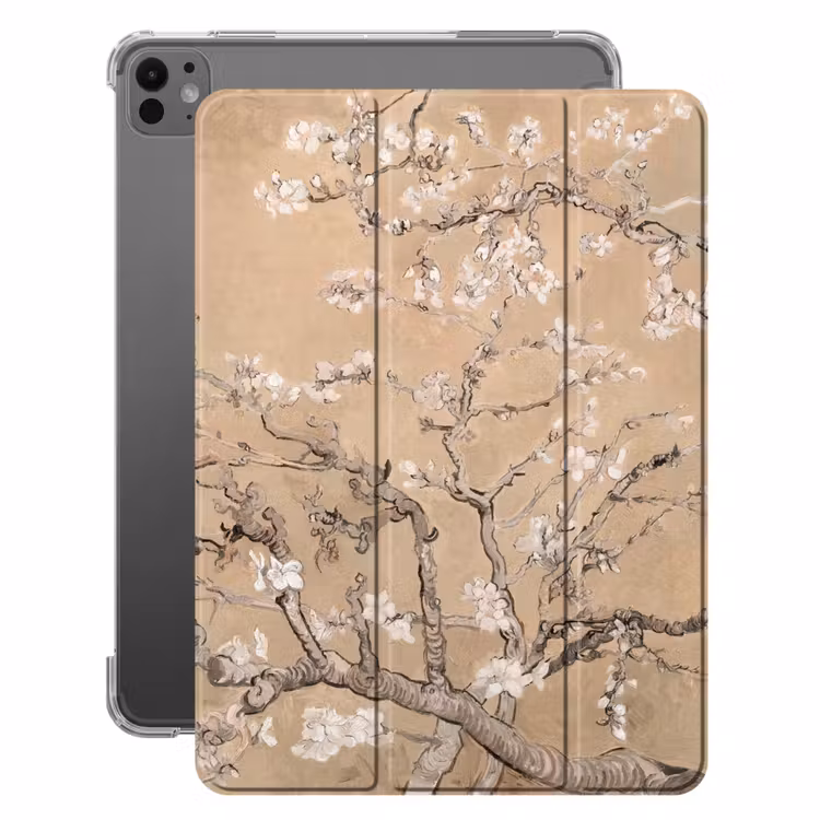 iPad-Hülle - Mandelblüte - Kunst - Van Gogh - Beige — 1