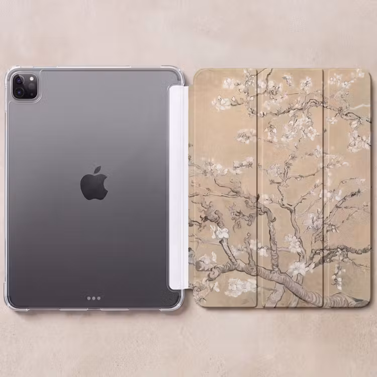 iPad-Hülle - Mandelblüte - Kunst - Van Gogh - Beige — 6