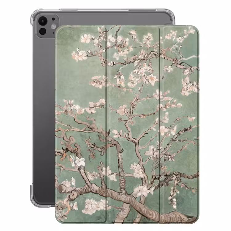 iPad-Hülle - Mandelblüte - Kunst - Van Gogh - Grün — 1