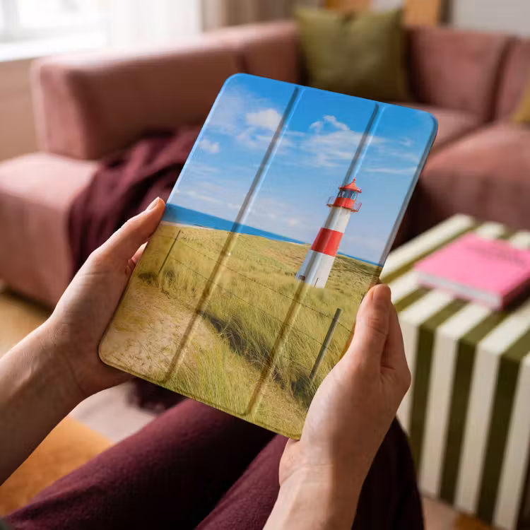 iPad-Hülle - Vuurtoren - Duinen - Strand - Zee - Zomer — 4