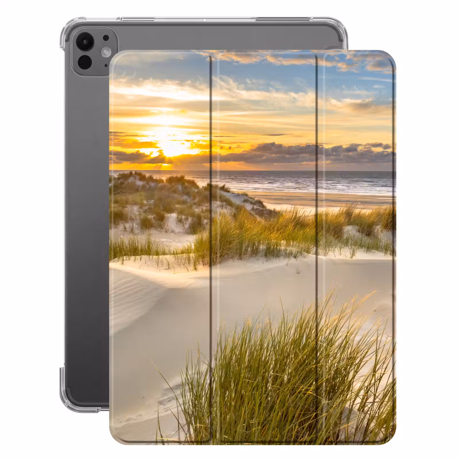 iPad-Hülle - Sonnenuntergang - Dünen - Strand - Landschaft — 1