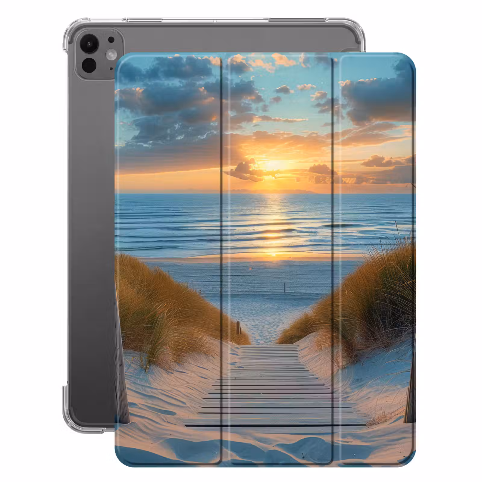 iPad-Hülle - Sonnenuntergang - Strand - Sommer - Landschaft — 1