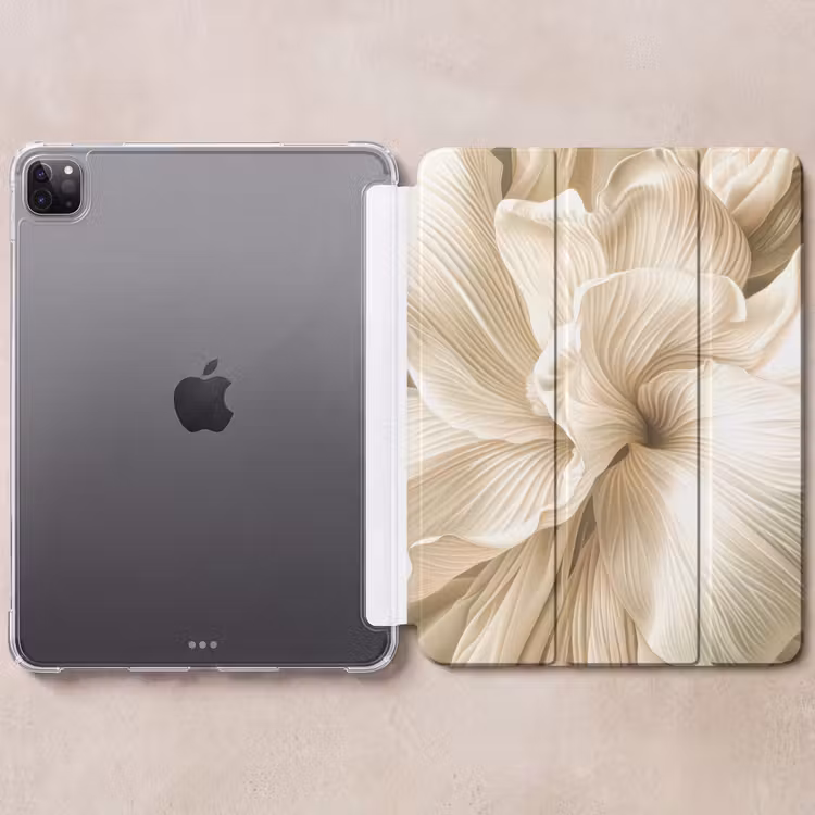 iPad-Hülle - Abstrakt - Beige - Blumen - Natur — 6