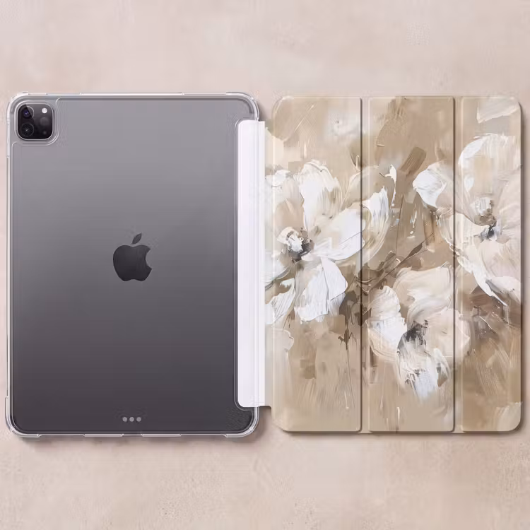 iPad-Hülle - Blumen - Beige - Abstrakt - Modern — 6