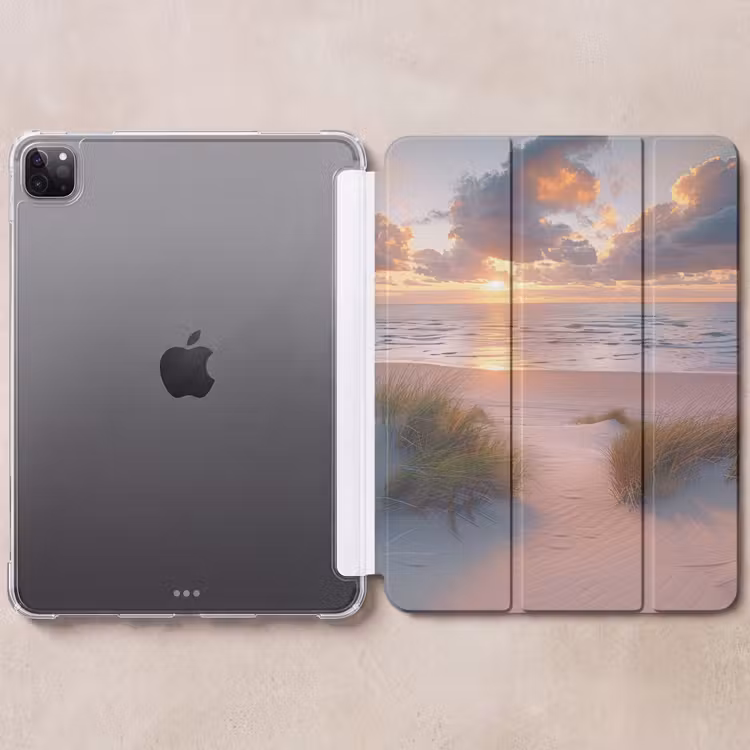 iPad-Hülle - Sonnenuntergang - Meer - Strand - Dünen - Natur — 6
