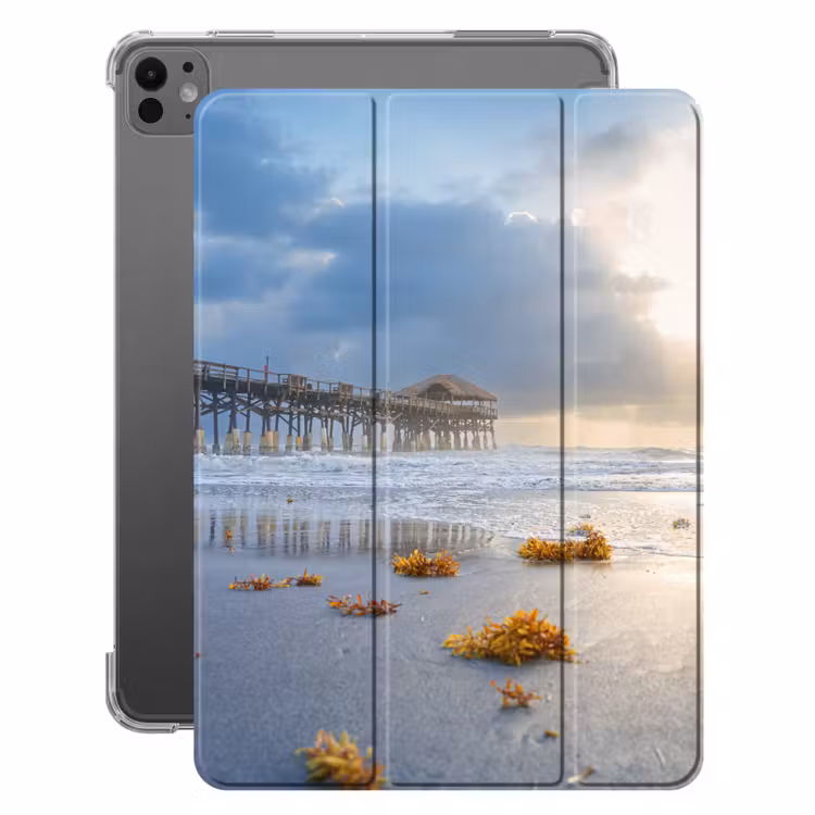 iPad-Hülle - Strand - Pier - Zeewier - Zee - Zomer — 1