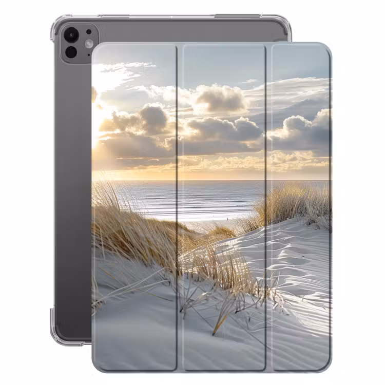 iPad-Hülle - Zonsondergang - Duinen - Planten - Natuur - Strand — 1