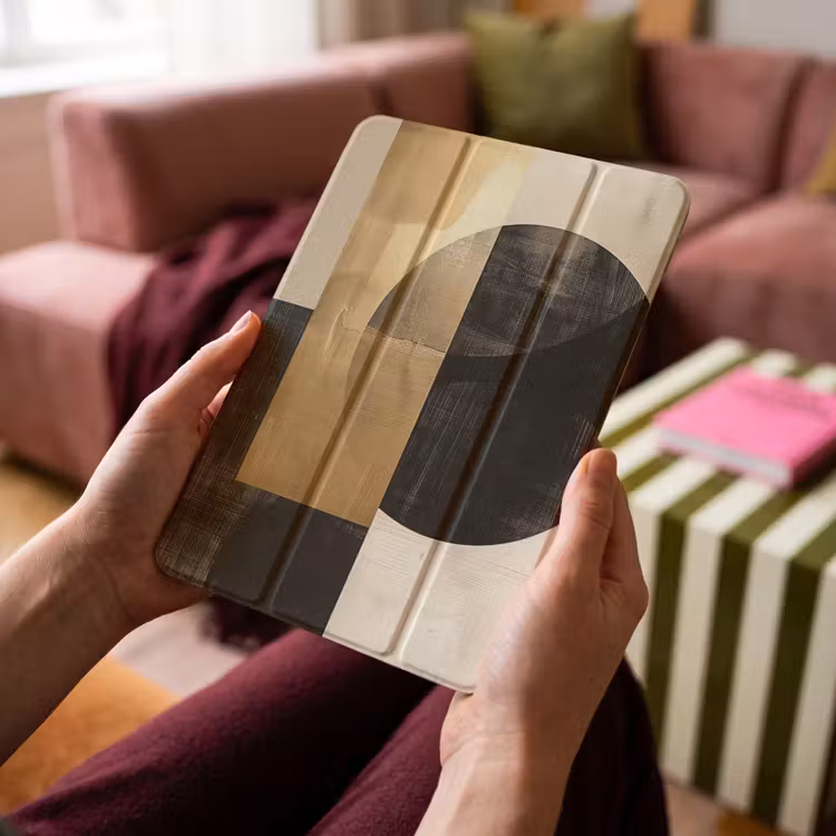 iPad-Hülle - Abstrakt - Modern - Schwarz - Gold — 4