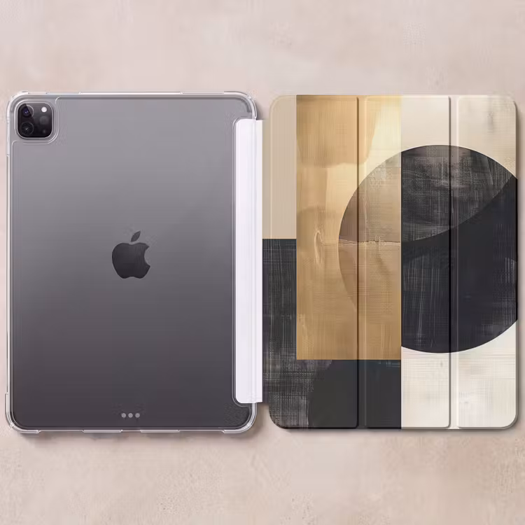 iPad-Hülle - Abstrakt - Modern - Schwarz - Gold — 6
