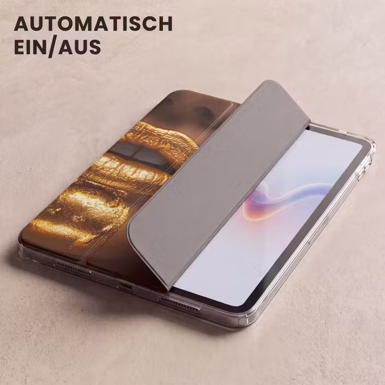iPad-Hülle - Frau - Gold - Gesicht - Farbe - Lippen — 5