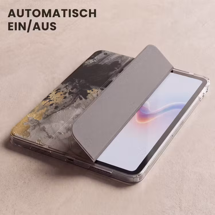 iPad-Hülle - Frau - Kunst - Gold - Schwarz — 5