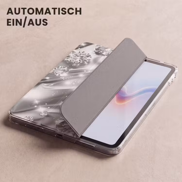 iPad-Hülle - Abstrakt - Diamant - Luxus - Modern - Silber — 5