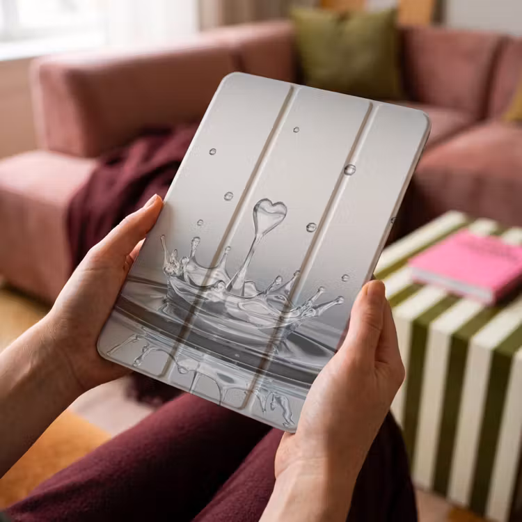 iPad-Hülle - Abstrakt - Modern - Wasser - Herz — 4