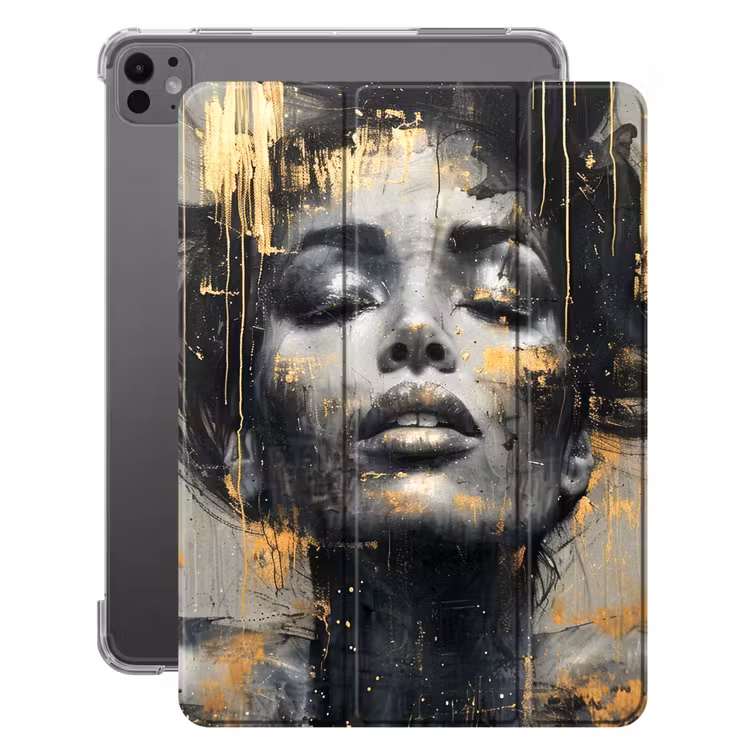 iPad-Hülle - Frau - Kunst - Gold - Abstrakt - Glamour — 1