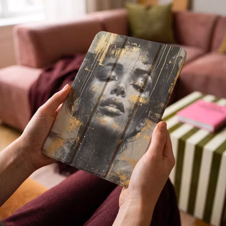iPad-Hülle - Frau - Kunst - Gold - Abstrakt - Glamour — 4