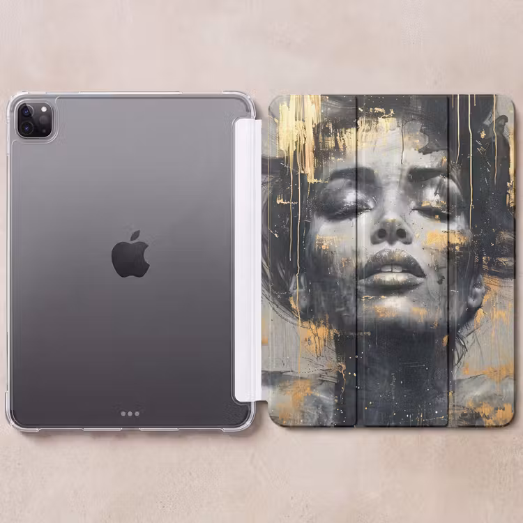 iPad-Hülle - Frau - Kunst - Gold - Abstrakt - Glamour — 6