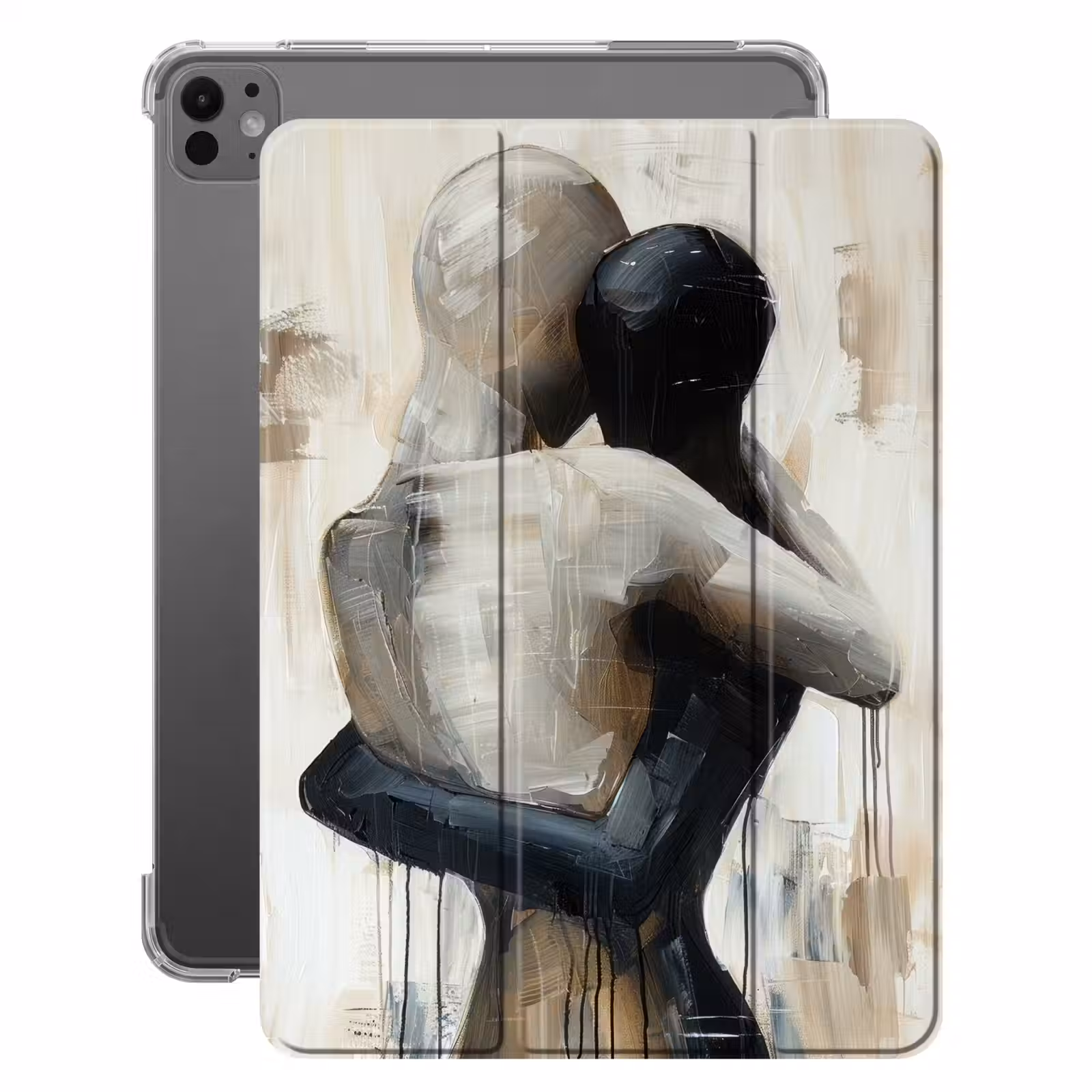 iPad-Hülle - Abstrakt - Liebe - Schwarz und weiß - Modern — 1