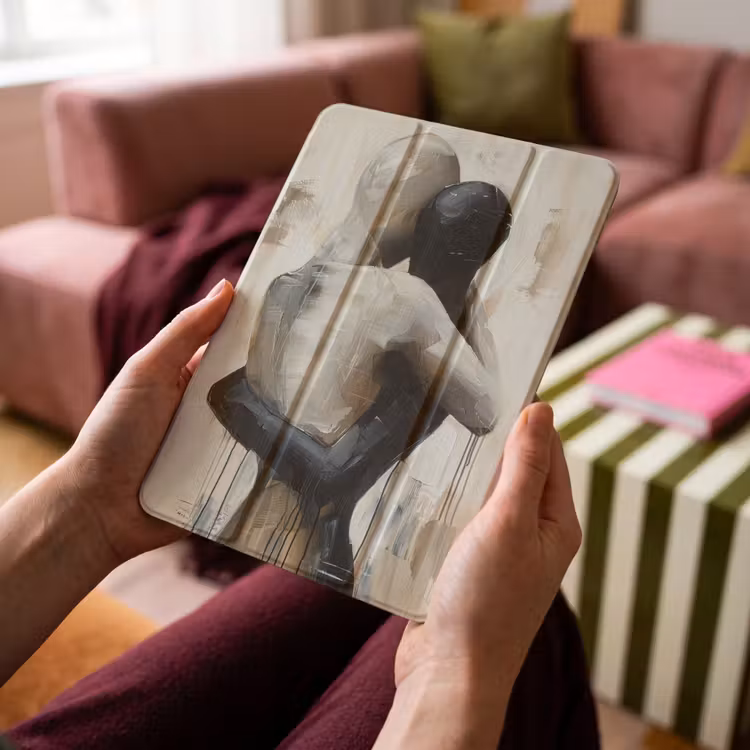 iPad-Hülle - Abstrakt - Liebe - Schwarz und weiß - Modern — 4