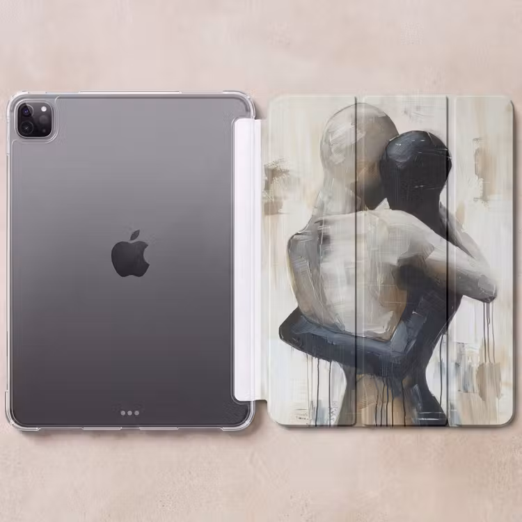 iPad-Hülle - Abstrakt - Liebe - Schwarz und weiß - Modern — 6