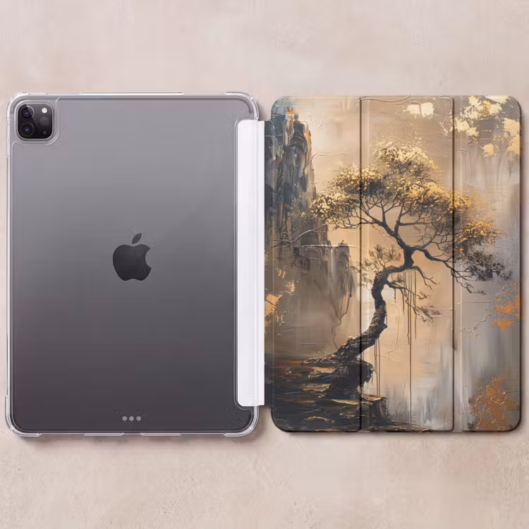 iPad-Hülle - Baum - Gold - Landschaft - Farbe — 6