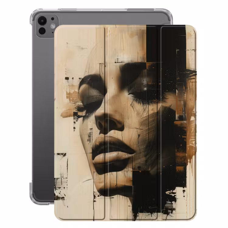 iPad-Hülle - Frau - Gesicht - Abstrakt - Kunst — 1