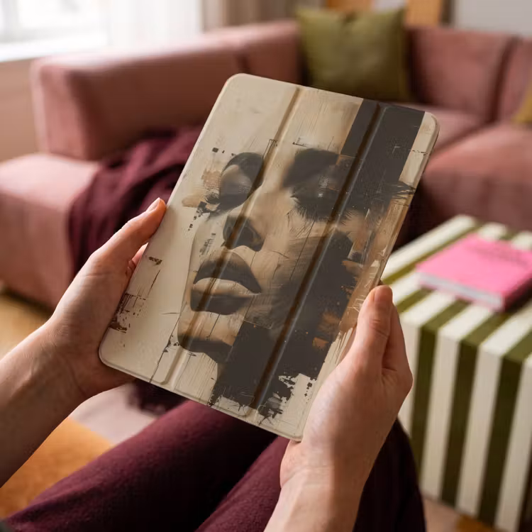 iPad-Hülle - Frau - Gesicht - Abstrakt - Kunst — 4