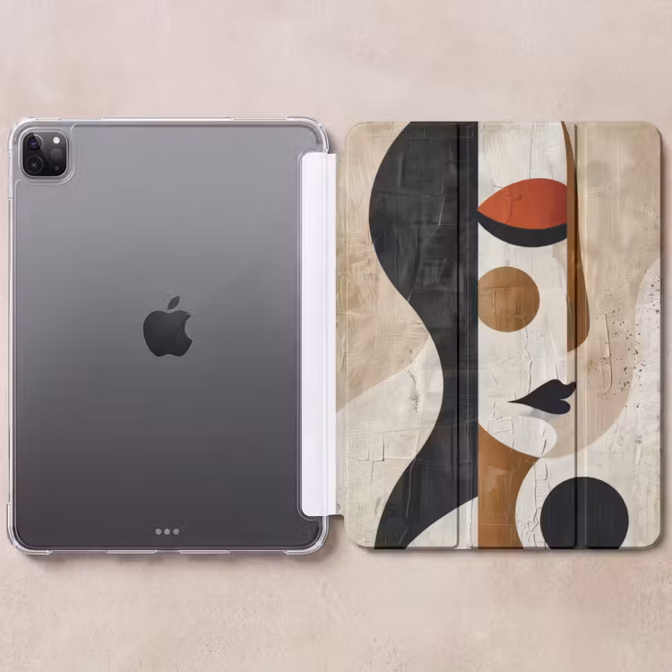 iPad-Hülle - Gesicht - Abstrakt - Kunst - Formen — 6