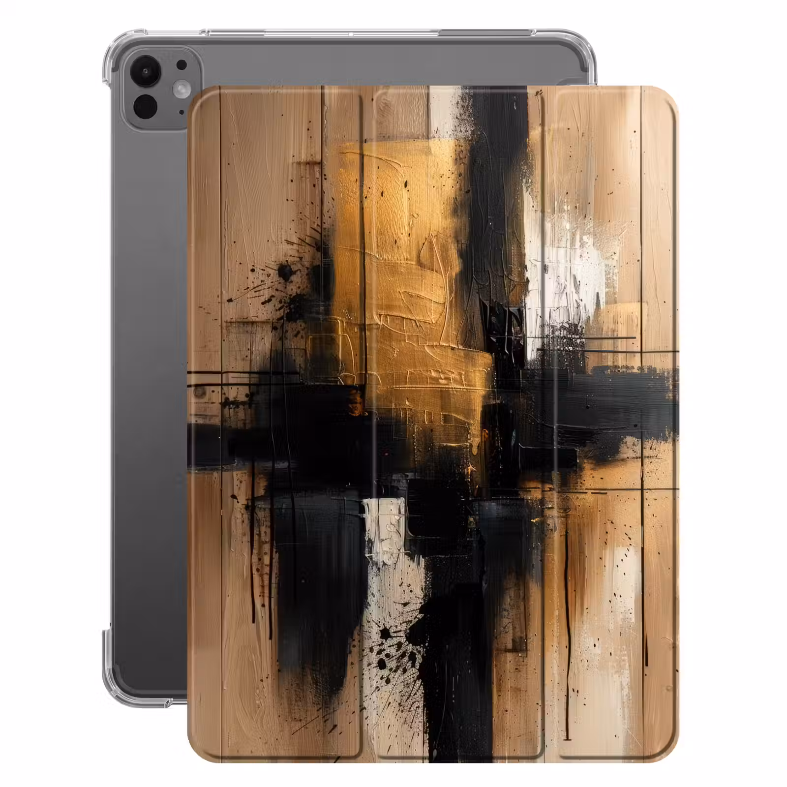 iPad-Hülle - Modern - Schwarz - Gold - Farbe — 1