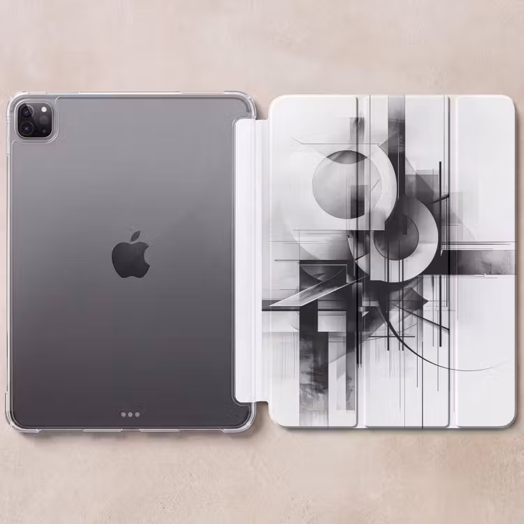 iPad-Hülle - Abstrakt - Kunst - Modern - Schwarz und weiß — 6