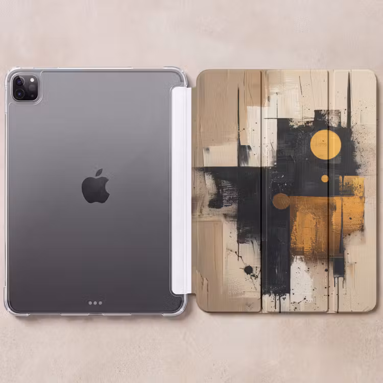 iPad-Hülle - Abstrakt - Schwarz - Gold - Modern — 6