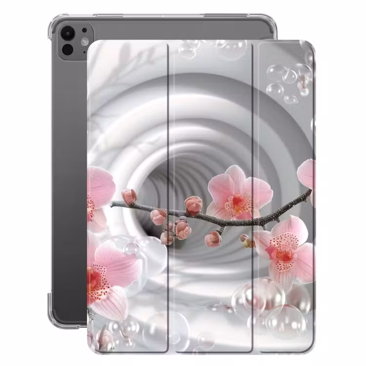 iPad-Hülle - Blumen - Tunnel - Abstakt - 3D-Effekt — 1