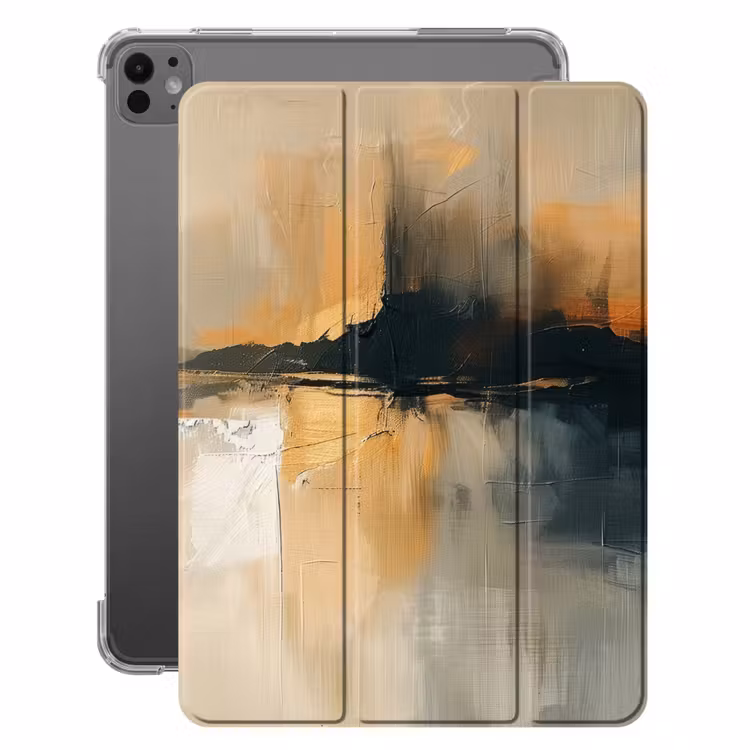 iPad-Hülle - Modern - Abstrakt - Gold - Schwarz — 1