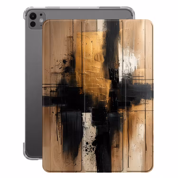iPad-Hülle - Modern - Schwarz - Gold - Farbe — 1