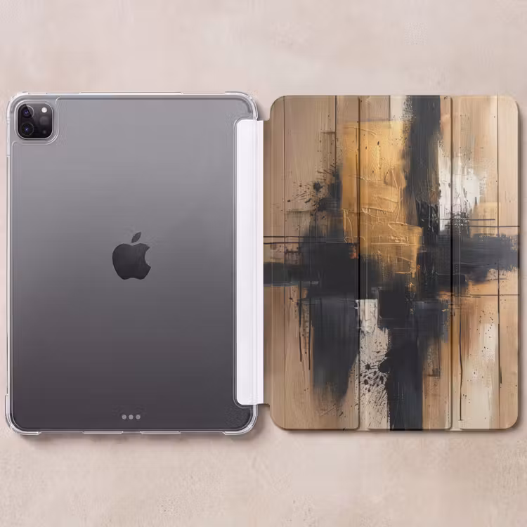 iPad-Hülle - Modern - Schwarz - Gold - Farbe — 6