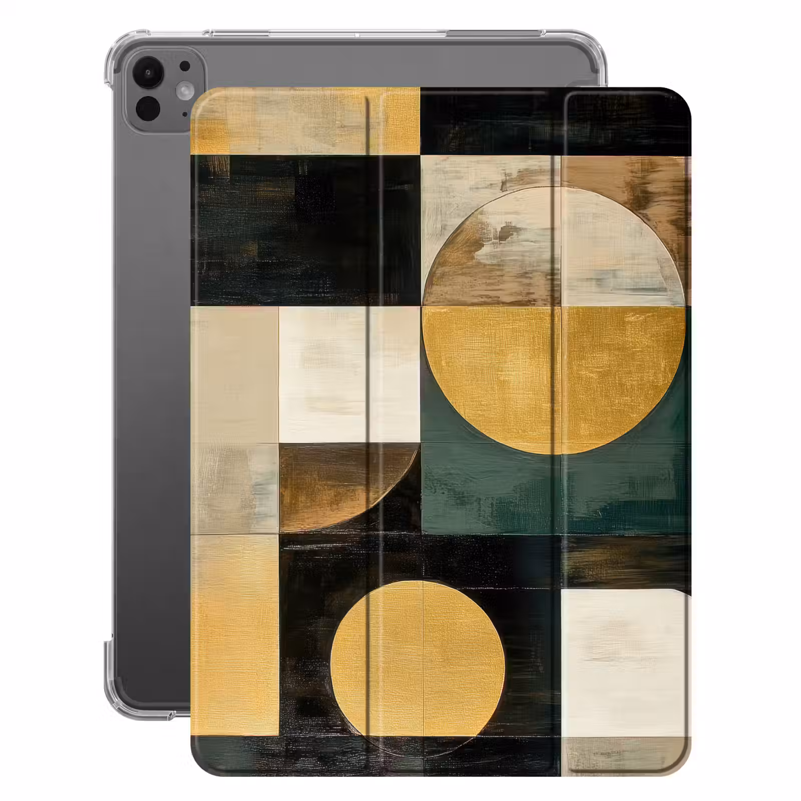 iPad-Hülle - Abstrakt - Gold - Bronze - Formen - Geometrisch — 1