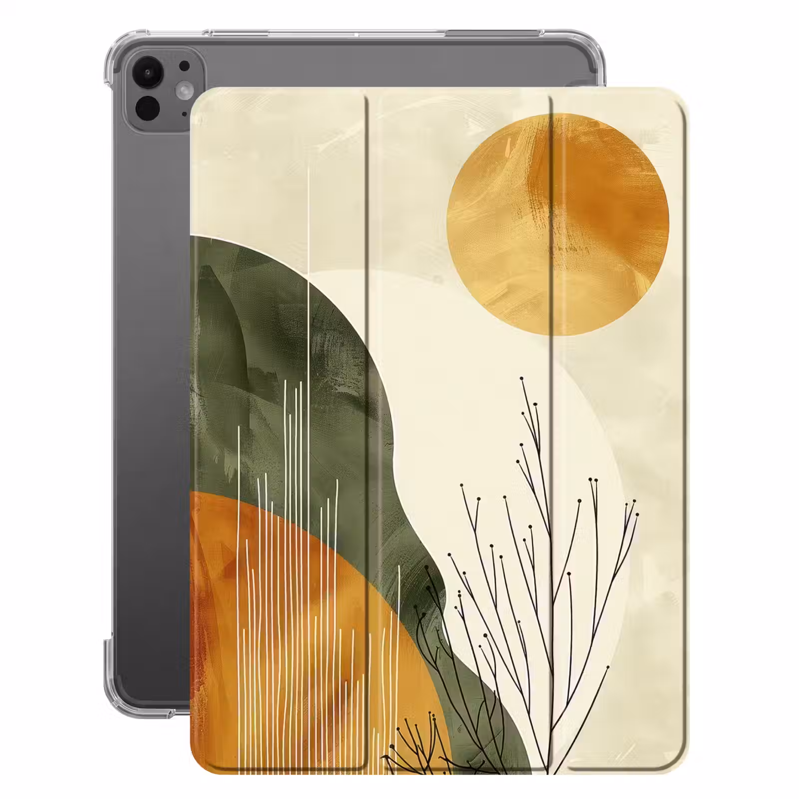 iPad-Hülle - Abstrakt - Landschaft - Sonne - Kunst — 1