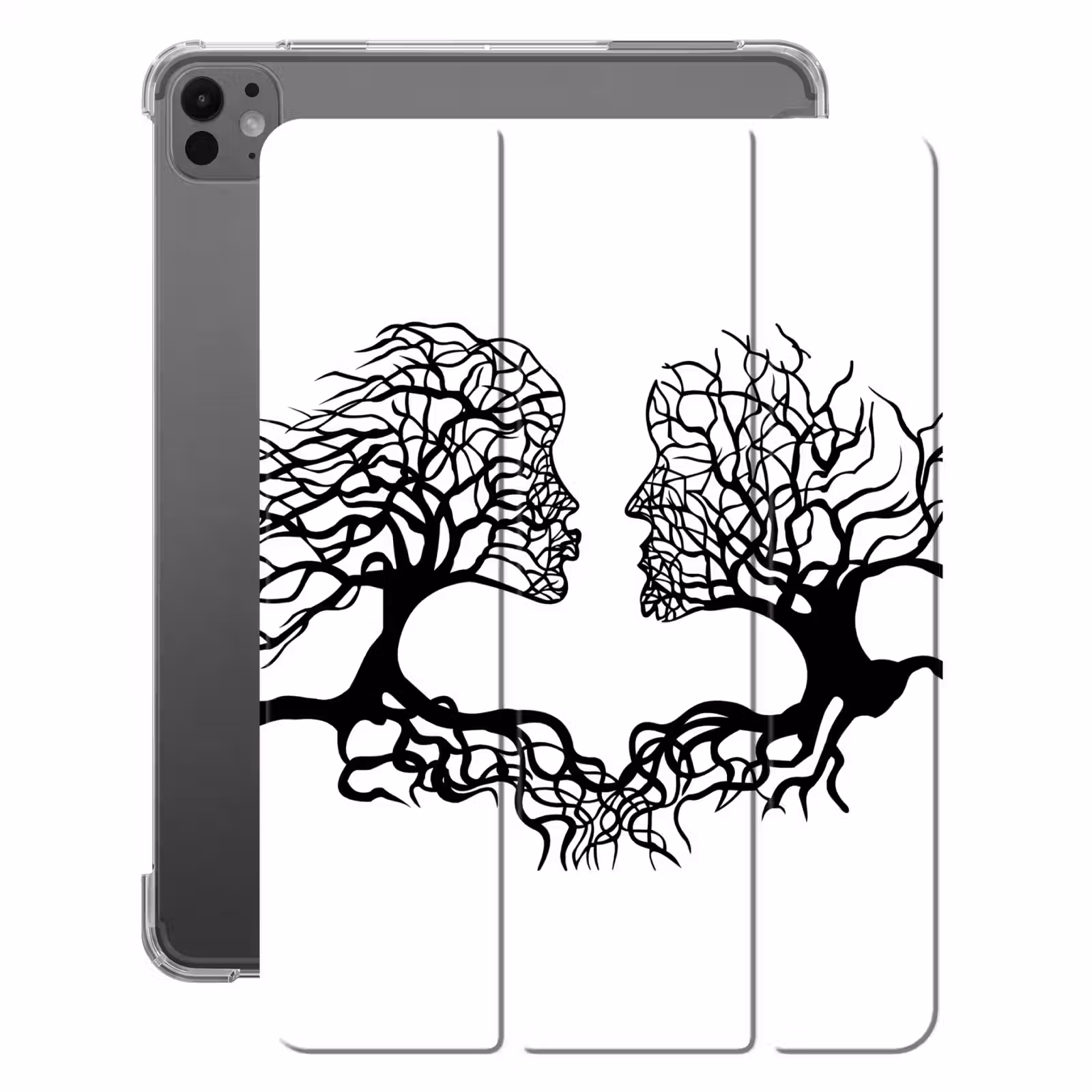 iPad-Hülle - Bäume - Gesicht - Kunst - Abstrakt — 1