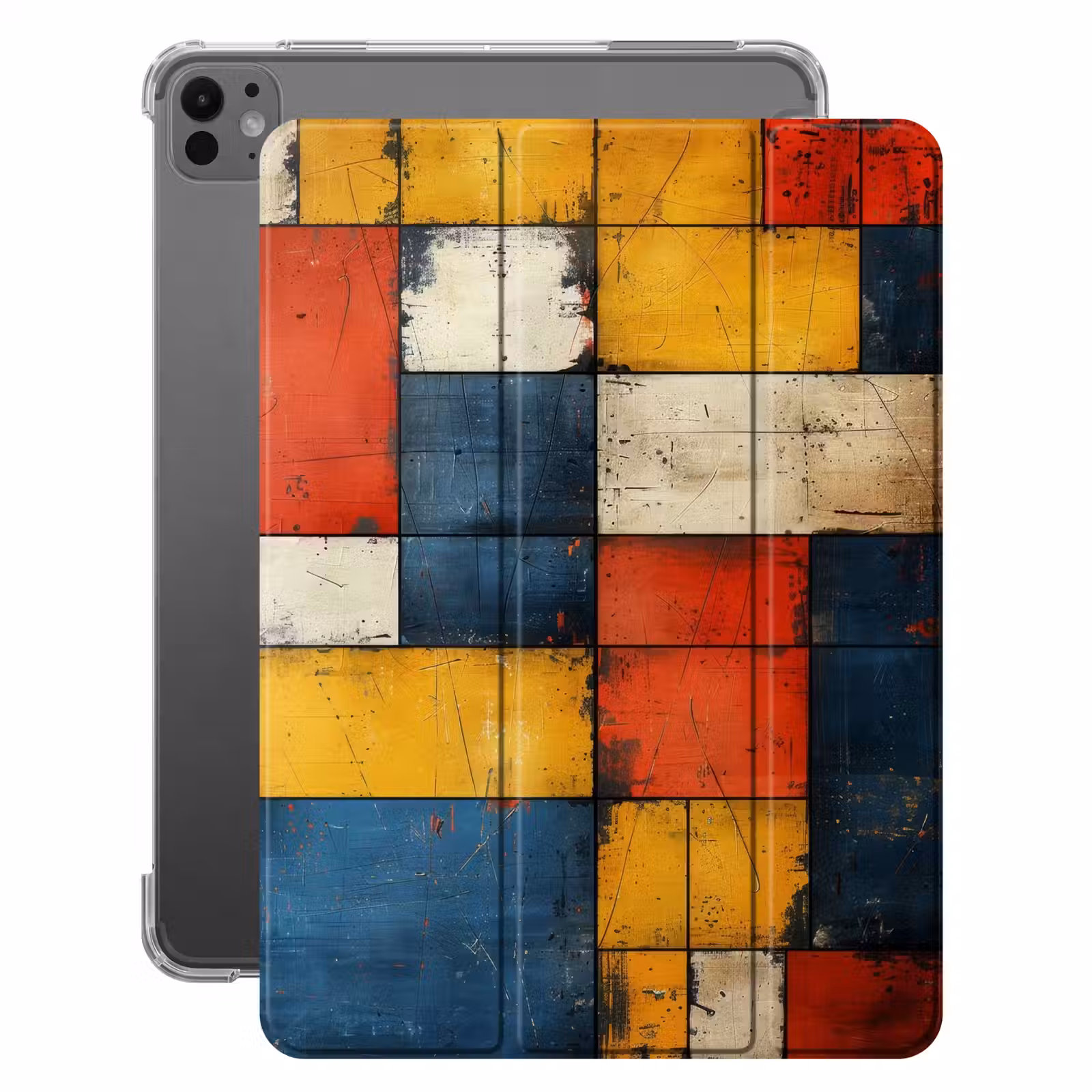iPad-Hülle - Mondrian-Stil - Kunst - Farbenfroh - Modern — 1