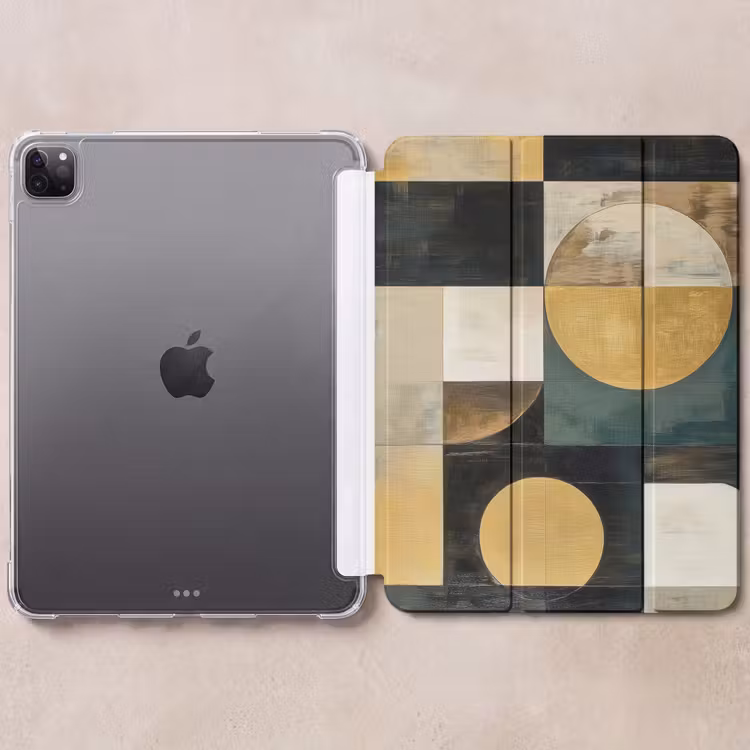 iPad-Hülle - Abstrakt - Gold - Bronze - Formen - Geometrisch — 6