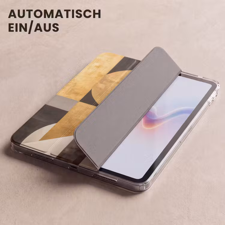iPad-Hülle - Abstrakt - Gold - Grau - Formen - Geometrisch — 5