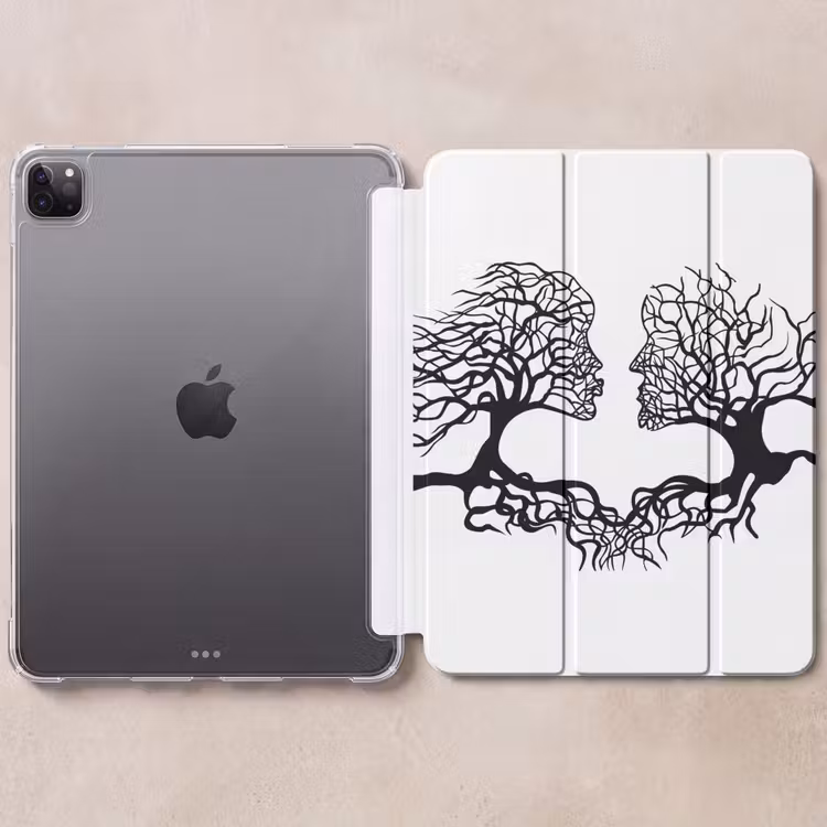 iPad-Hülle - Bäume - Gesicht - Kunst - Abstrakt — 6